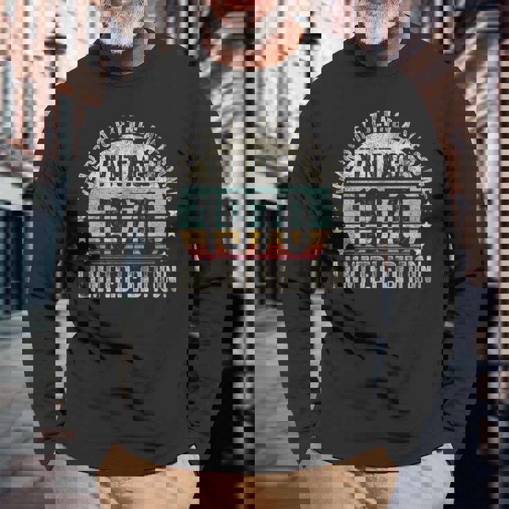 Vintage 1970For Retro 1970 Birthday 長袖Tシャツ 高齢者への贈り物