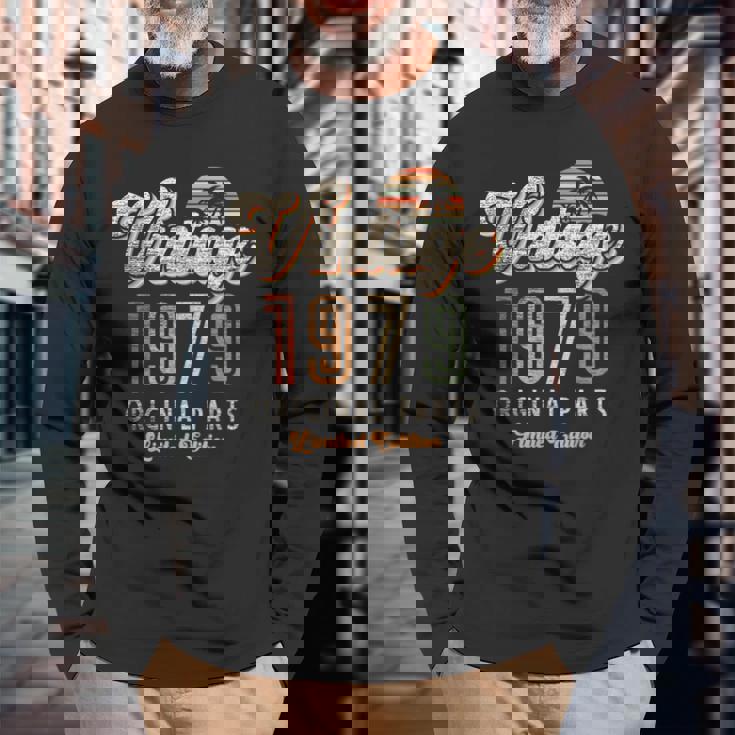 Vintage 1979年 限定版 誕生46周年記念パームス レトロ 長袖Tシャツ 高齢者への贈り物