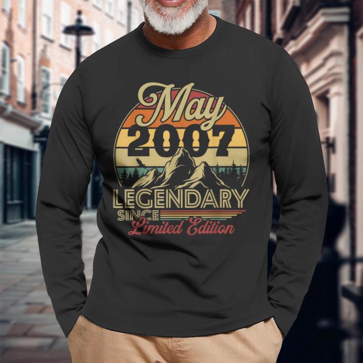 T-Shirt Vintage Mai 2007 - Cadeau Anniversaire 18 Ans Garçon Fille Né En Mai 2007