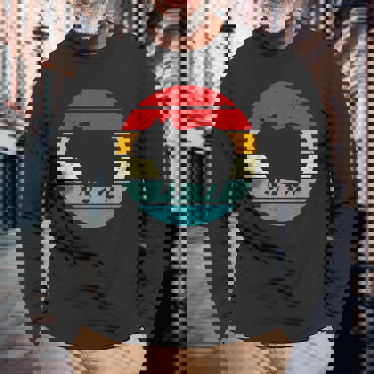 Vintage Retrounset Capybara 長袖Tシャツ 高齢者への贈り物