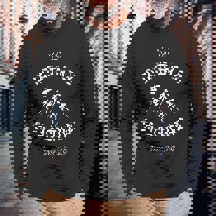 Visit Patience Colorado レジデントエイリアン 長袖tシャツ 長袖Tシャツ 高齢者への贈り物