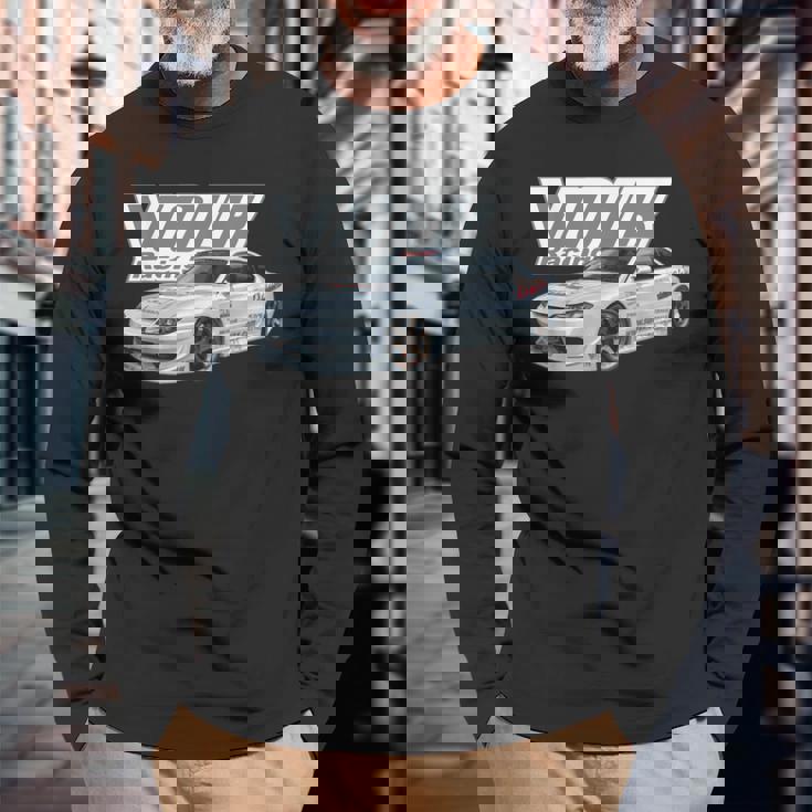 Volksのs15シルビアドリフトカースペック 長袖Tシャツ 高齢者への贈り物