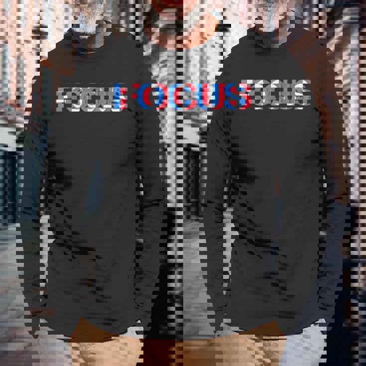 Weird Focus Crazy Optical Illusionシャツ 長袖Tシャツ 高齢者への贈り物