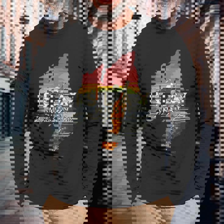 Whisky アイラ島のシングルモルトウイスキー 長袖Tシャツ 高齢者への贈り物