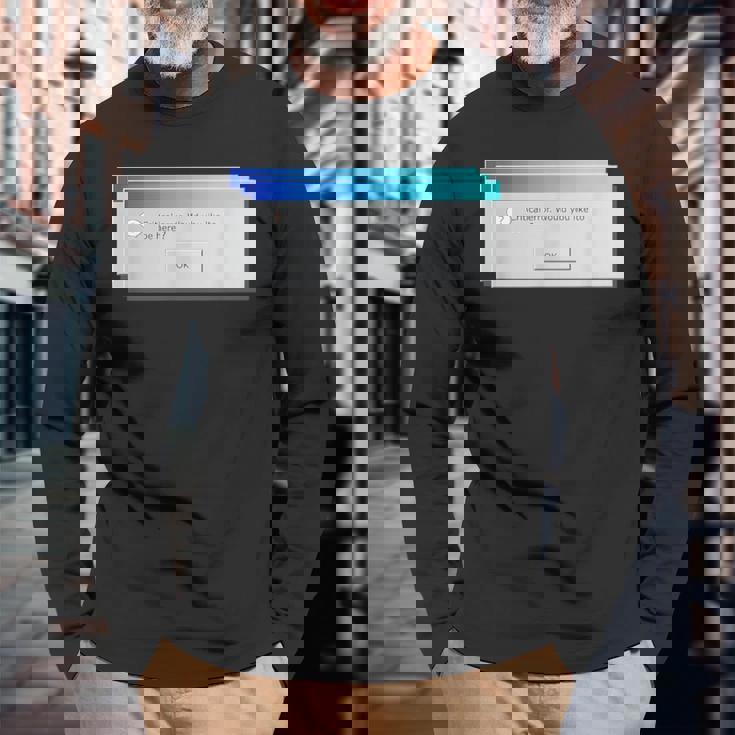 Windows 95 ヴィンテージ ヴェイパーウェーブ Windows 95 長袖Tシャツ 高齢者への贈り物