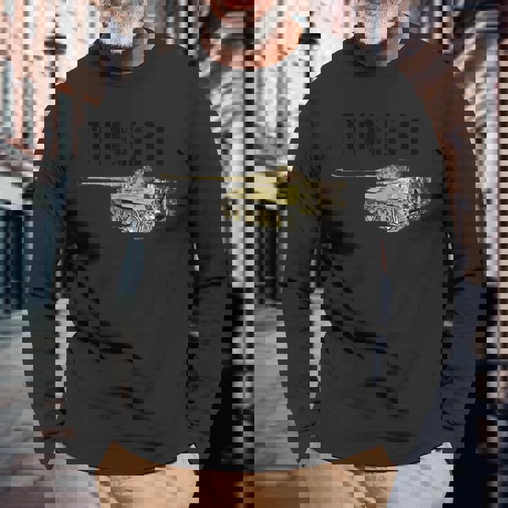 Ww2 ドイツタイガー1戦車 Pzkpfwi 長袖Tシャツ 高齢者への贈り物