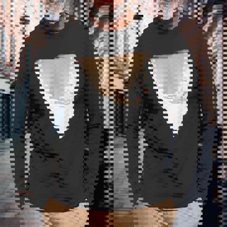 Your Boobs Arehowing おっぱいが食べたおっぱいを 長袖Tシャツ 高齢者への贈り物