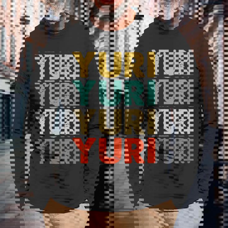 Yuri 百合 長袖Tシャツ 高齢者への贈り物