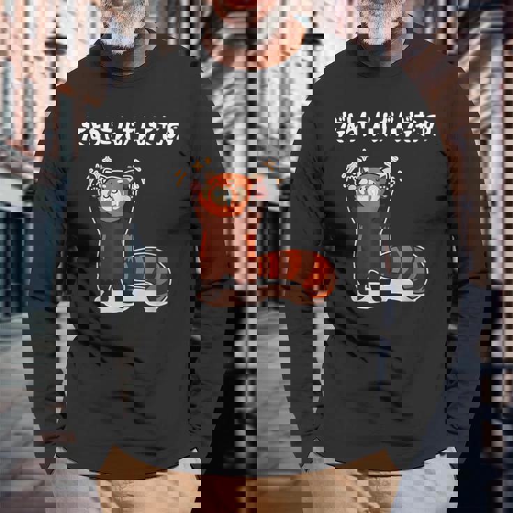 「だめにんげんだもの」文字入り おもしろ 筆文字 面白い バック 面白い 長袖Tシャツ 高齢者への贈り物