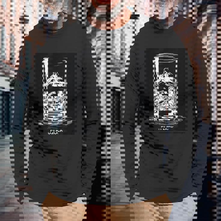 「フジドリンクロック」Fuji Rock ドリンク 長袖Tシャツ 高齢者への贈り物