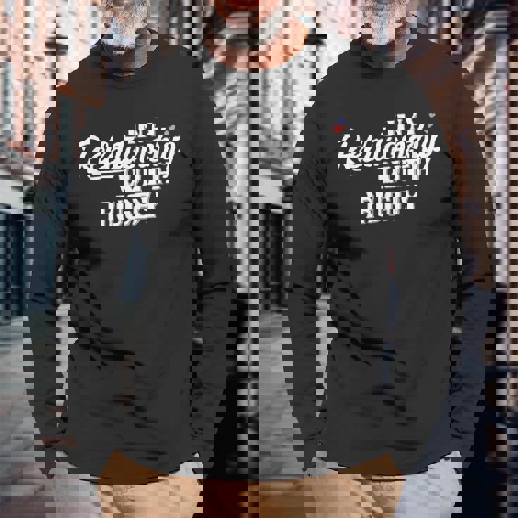 「面白いラグビー選手」と言うラグビーとの関係 長袖Tシャツ 高齢者への贈り物