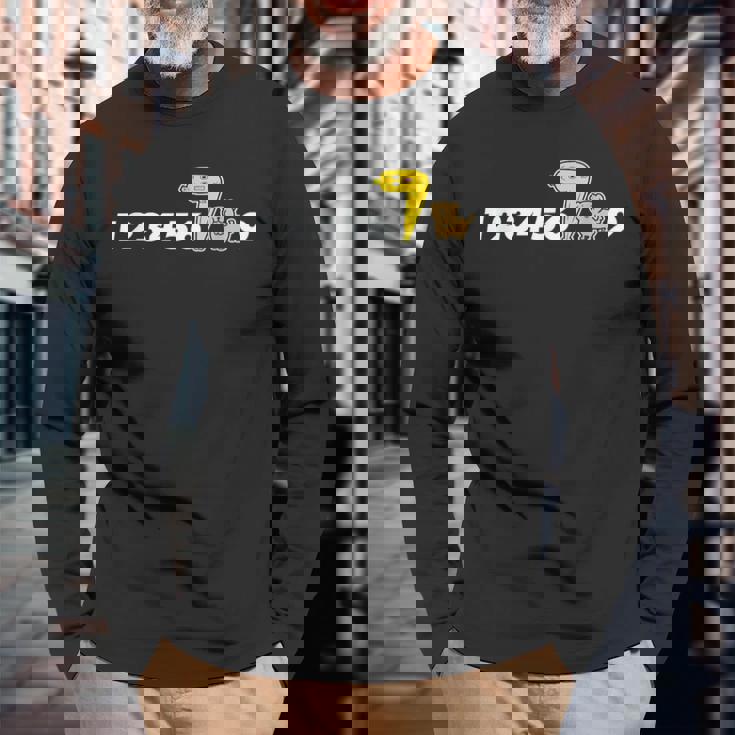 【テレビ東京公式】「テレ東ファン支局」開局1周年記念グッズ黒 長袖Tシャツ 高齢者への贈り物