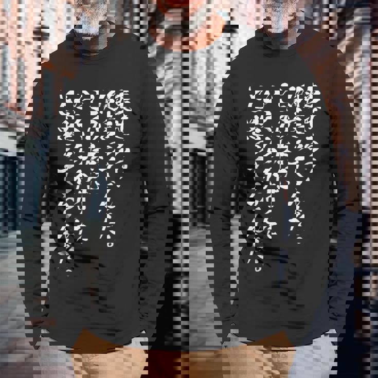 【痩せろ？何言ってんだ。この体にいくらかけたと思ってるんだ。】筆文字 おもしろ 面白い ウケる ふざけ ネタ 笑える 長袖Tシャツ 高齢者への贈り物