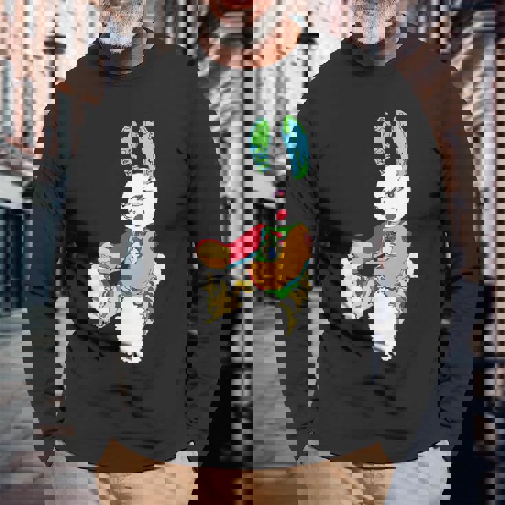 うさぎ星人 Yunaカラー 長袖Tシャツ 高齢者への贈り物