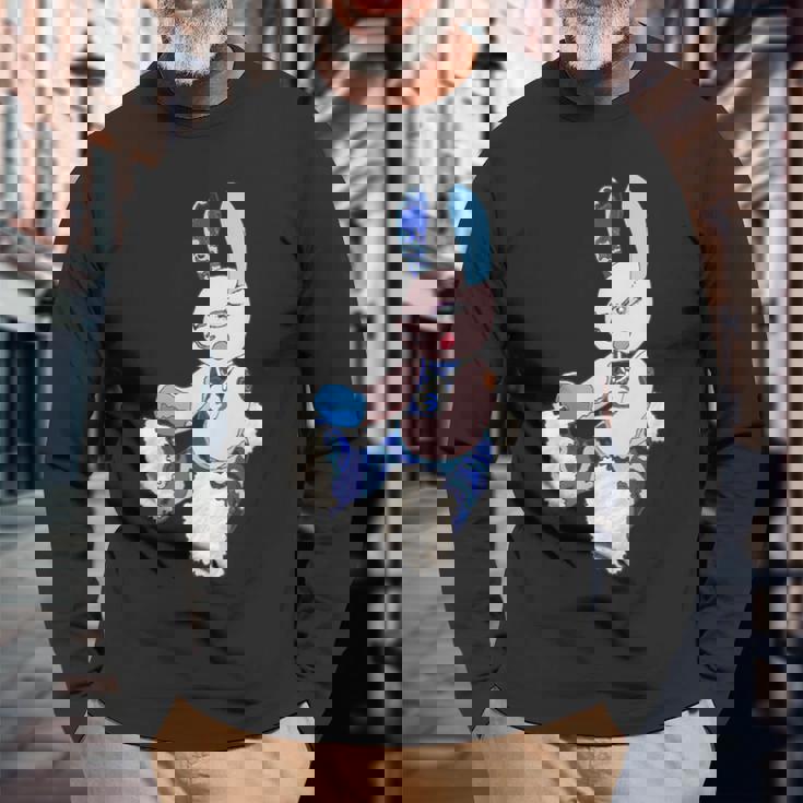 うさぎ星人２号 長袖Tシャツ 高齢者への贈り物