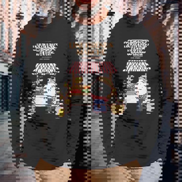 うさまる ベジまるシェロゴ付 ダークカラー 長袖Tシャツ 高齢者への贈り物