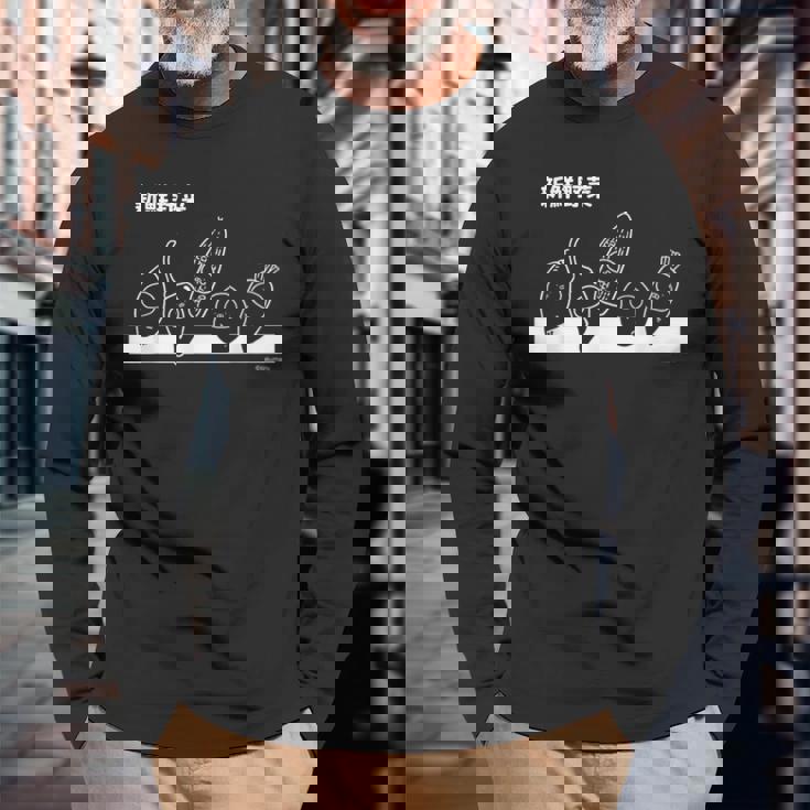 うさまる 新鮮野菜 ダークカラー 長袖Tシャツ 高齢者への贈り物