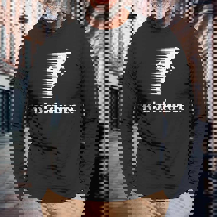 おかしな言い方 ノーバランス アンバランス クール 長袖Tシャツ 高齢者への贈り物