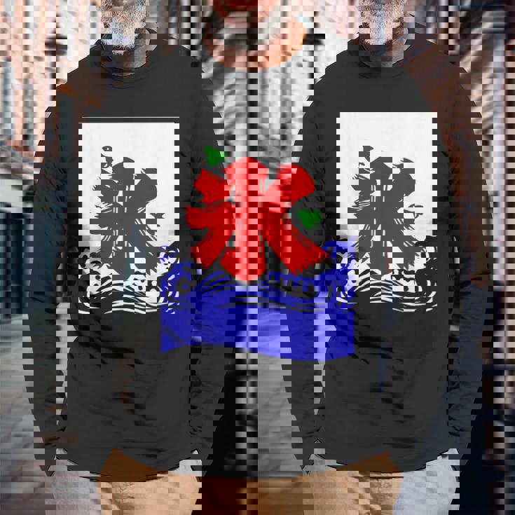 かきごり 日本のこりちどり かき氷サインtシャツ 長袖Tシャツ 高齢者への贈り物