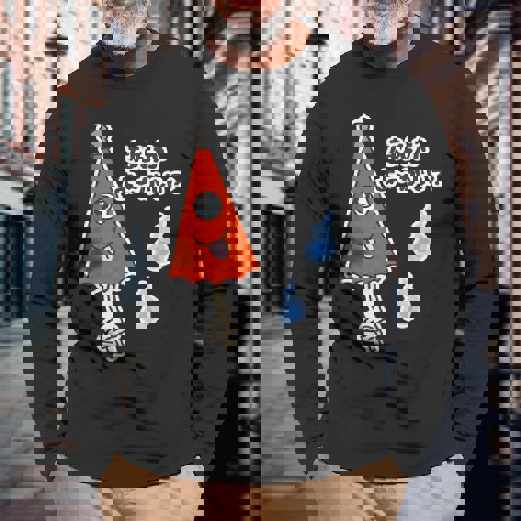 からかさ小僧『なんか よ〜かい？』唐傘 おばけ【ゆるフレンズ】妖怪 かわいい イラスト 長袖Tシャツ 高齢者への贈り物