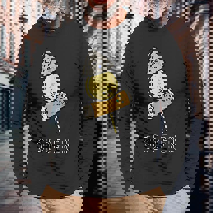 かわいいおでんさん 長袖Tシャツ 高齢者への贈り物