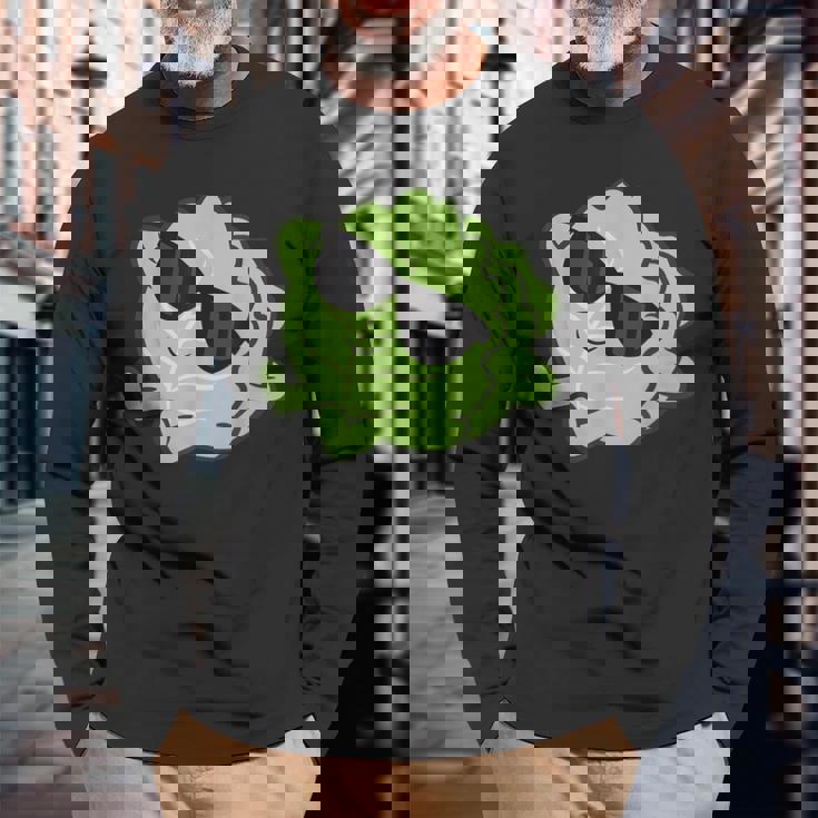 かわいいキャベツ 果実 リラックスできるレイジーキャベツ 長袖Tシャツ 高齢者への贈り物