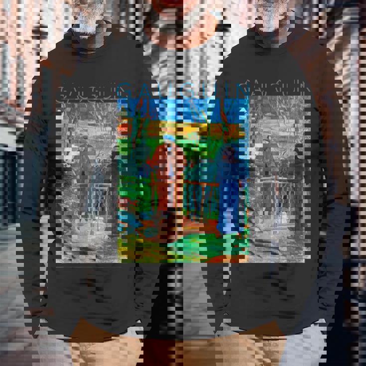 こんにちはゴーギャンさん 長袖Tシャツ 高齢者への贈り物