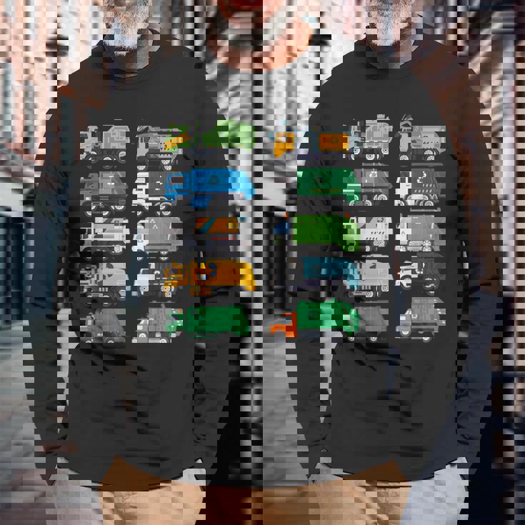 ごみ収集車 ゴミ ゴミ分別 コスチューム キッズ 幼児 長袖Tシャツ 高齢者への贈り物