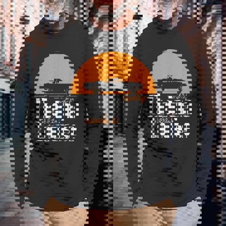 すべてのテルマにはルイーズが必要-ベストフレンズ 長袖Tシャツ 高齢者への贈り物