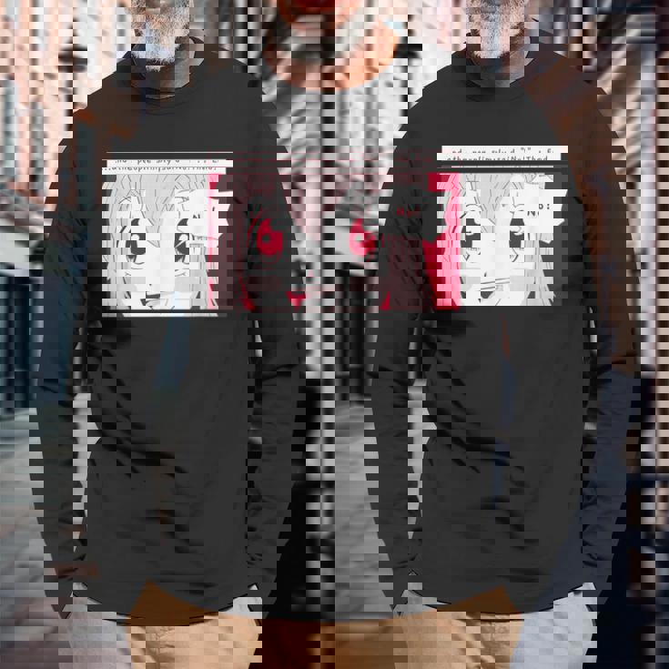 そして人々は単にnoThe End平和と言った。 長袖Tシャツ 高齢者への贈り物