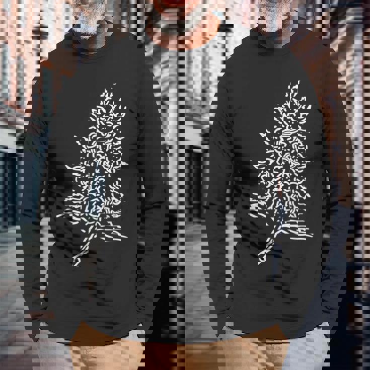 つぼみの葉サワーハイ420ギフト喫煙雑草大麻マリファナ 長袖Tシャツ 高齢者への贈り物