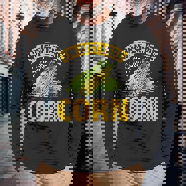 とうもろこし野菜 とうもろこし 長袖Tシャツ 高齢者への贈り物