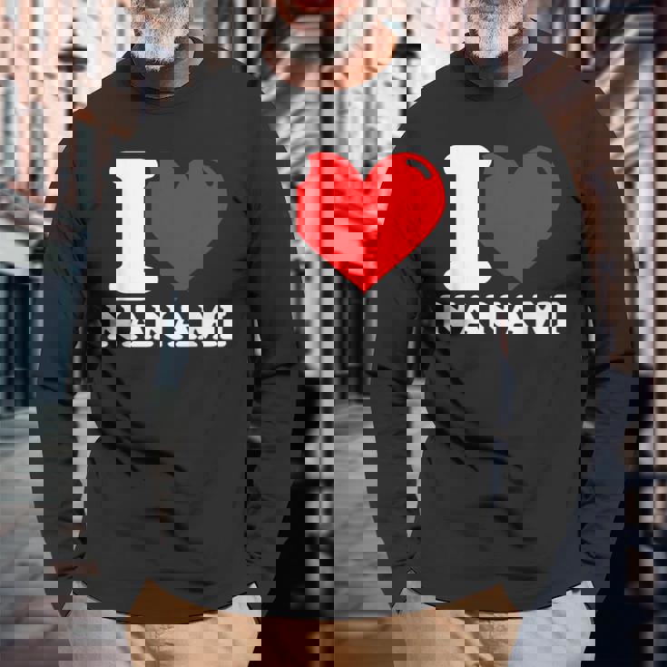 ななみ大好き 名 長袖Tシャツ 高齢者への贈り物