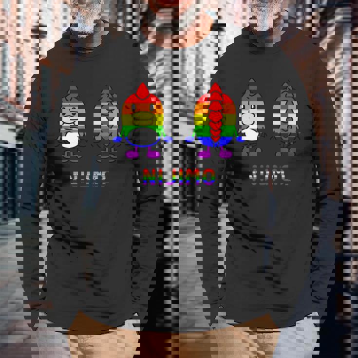 にじモ 長袖Tシャツ 高齢者への贈り物