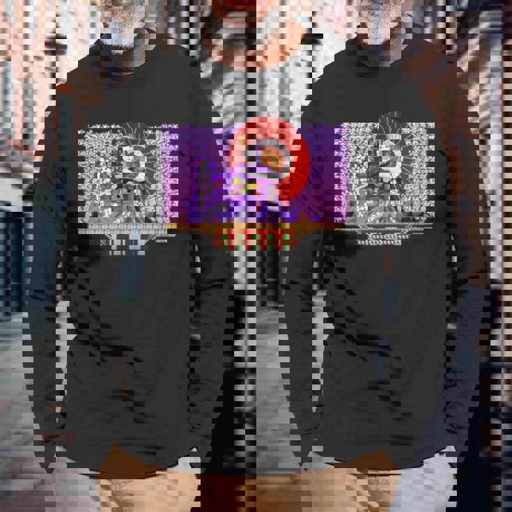 ねぶたデザイン ユキノジョウ 長袖Tシャツ 高齢者への贈り物