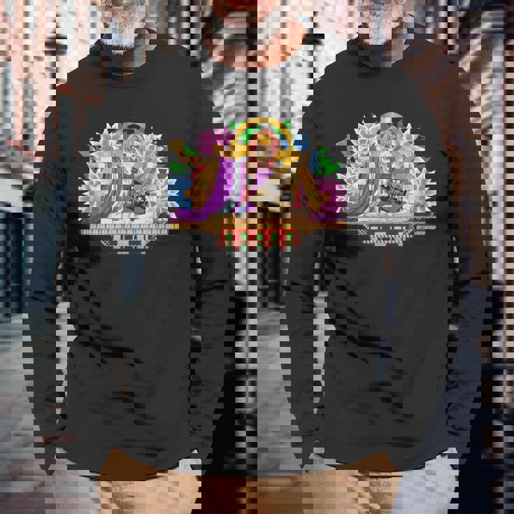 ねぶたデザイン レオ 長袖Tシャツ 高齢者への贈り物