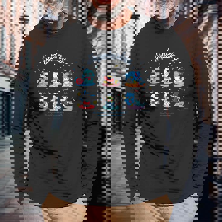 はぴだんぶい しゅうごう 【バレンタインギフトにおすすめ！】 長袖Tシャツ 高齢者への贈り物