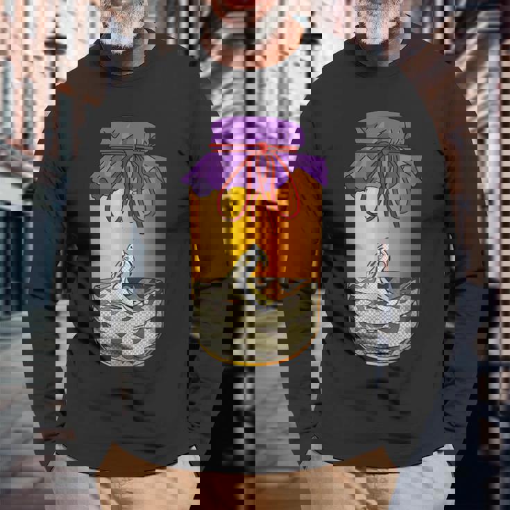 はぶ酒 スネークウイスキー 沖縄 日本 岩国沖縄沖縄 ハブ酒 長袖Tシャツ 高齢者への贈り物