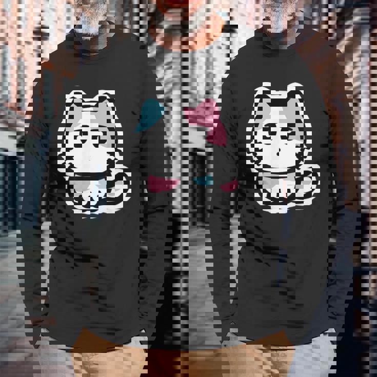 びーえするるる【Bsテレ東公式】イラストtシャツ（ブラック） 長袖Tシャツ 高齢者への贈り物