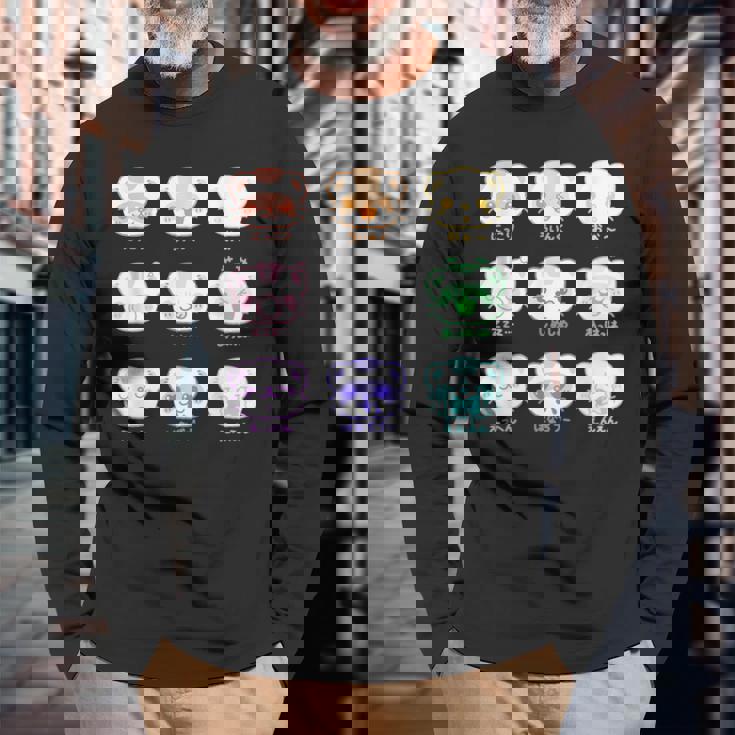 ふわふわふぇれっと フェレット Ferret イタチ Kawaii Cute Japanese 長袖Tシャツ 高齢者への贈り物