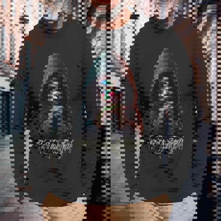 もう涙の涙のチカナタトゥーチョーラチカノピエロパヤサ No More Tears 長袖Tシャツ 高齢者への贈り物