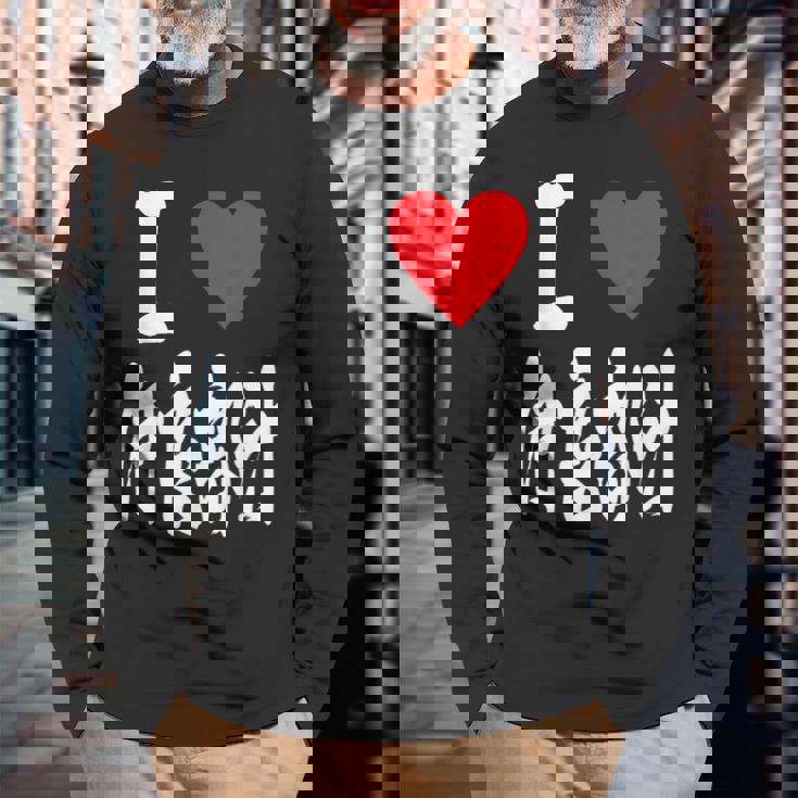 アイラブ伊良部汁 沖縄沖イラブーライ部汁 沖縄 日本 海蛇 スープ 長袖Tシャツ 高齢者への贈り物