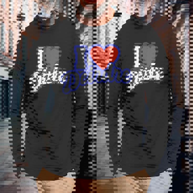 アイ・ラブ・ディアドラ 長袖Tシャツ 高齢者への贈り物