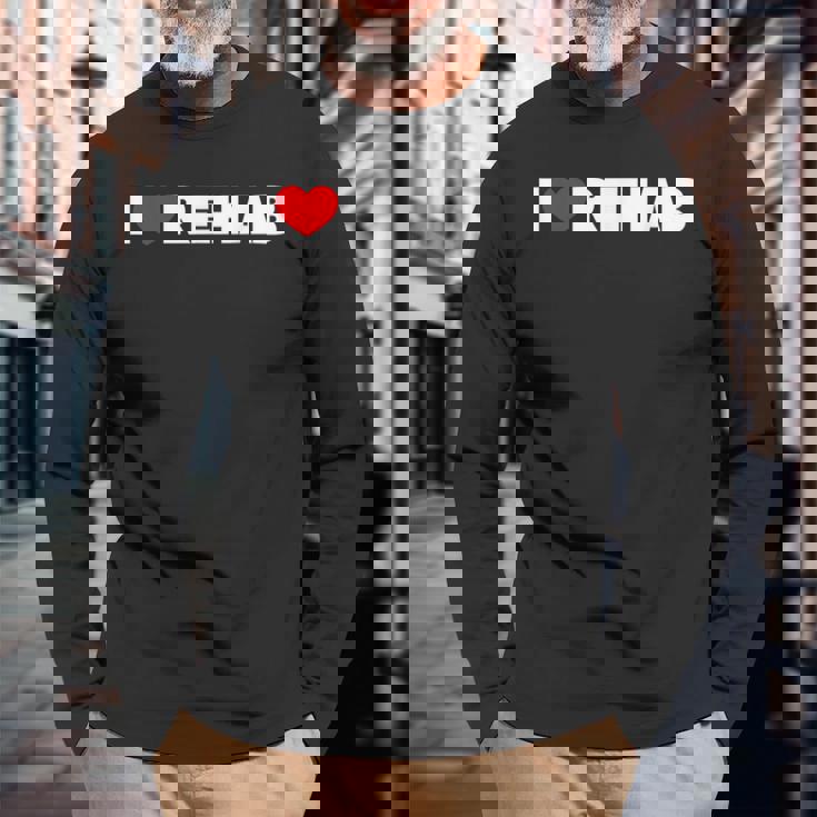 アイ・ラブ・リハビリ 長袖Tシャツ 高齢者への贈り物