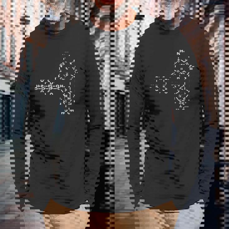 アデノシン三リン酸atp有機化学 長袖Tシャツ 高齢者への贈り物