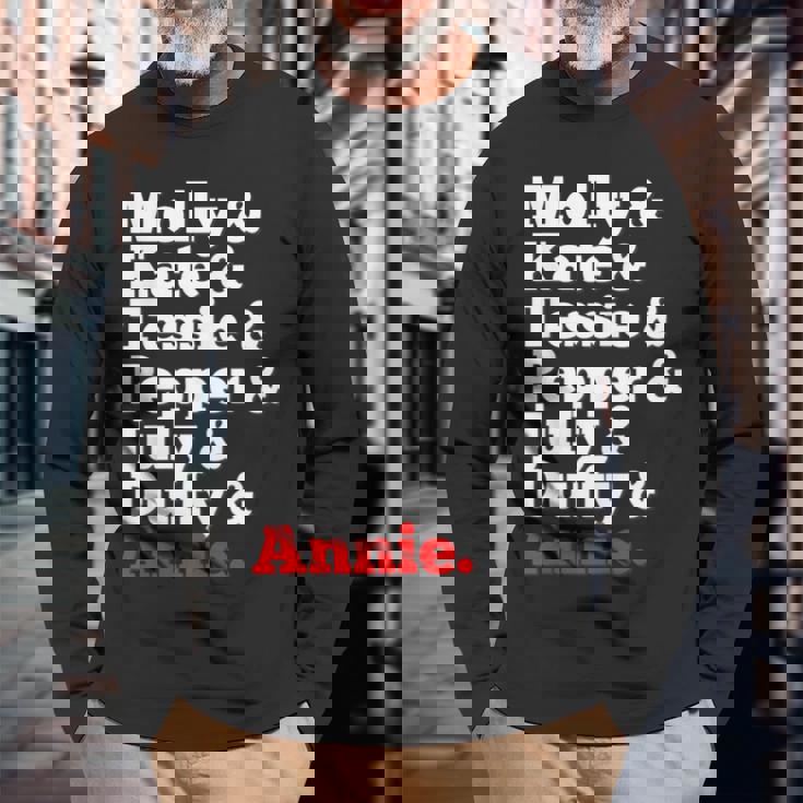 アニーの孤児たち 長袖Tシャツ 高齢者への贈り物