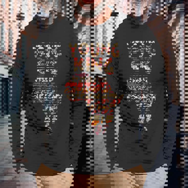 アフリカの王 アート ケンテ 布 アフリカ ガーナ キッズ 面白い アフリカ 長袖Tシャツ 高齢者への贈り物