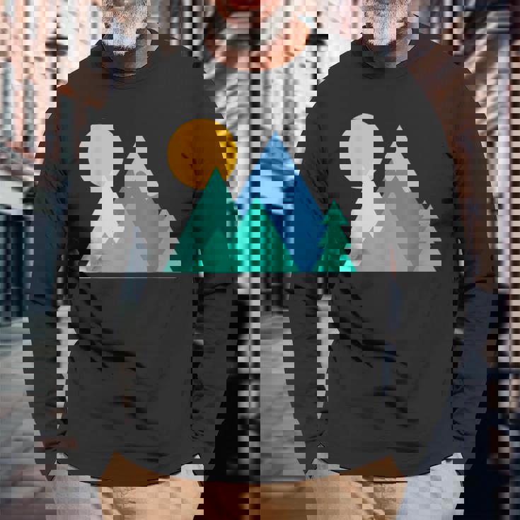 アルピニズム アルパイン・フォーゲット・ミー・ノット スキー マウンテンフラワー 長袖Tシャツ 高齢者への贈り物