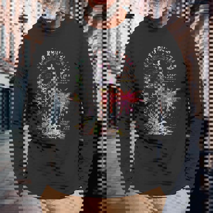 アロハ ハワイ サーファー ガール サマー サンビーチ 長袖Tシャツ 高齢者への贈り物