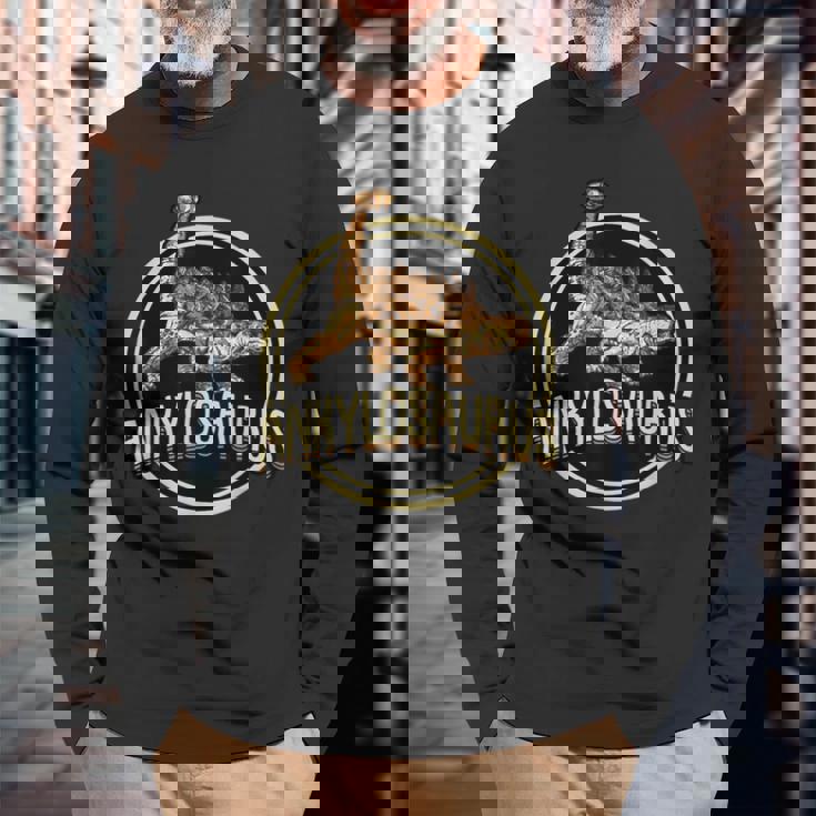 アンキロサウルス 長袖Tシャツ 高齢者への贈り物